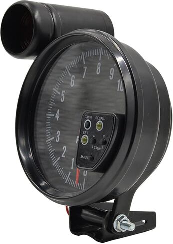 SHKALACAR 5 "مقياس سرعة الدوران مقياس TACH مع 7 LED عرض خلفي متعدد الألوان مع فلاش صوتية LED Light Light عند تحذير RPM للسيارة العالمية in Kuwait