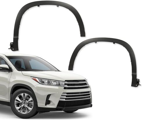 CHEDA Fender Flares, Compatible with 2014-2019 Toyota Highlander， 2PCS Set Front Left & Right Wheel Cover Arch Trim，TO1290105 TO1291105 in Saudi Arabia
