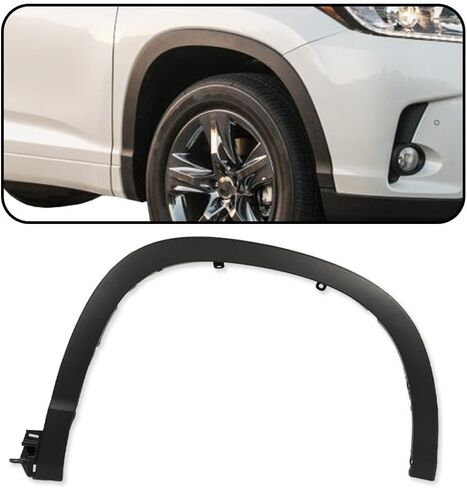 CHEDA Fender Flares, Compatible with 2014-2019 Toyota Highlander， 2PCS Set Front Left & Right Wheel Cover Arch Trim，TO1290105 TO1291105 in Saudi Arabia