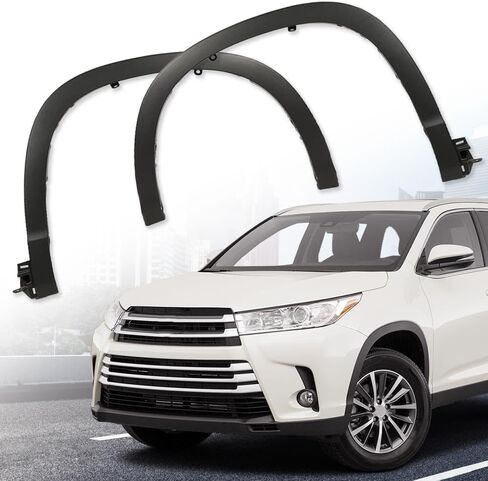 CHEDA Fender Flares, Compatible with 2014-2019 Toyota Highlander， 2PCS Set Front Left & Right Wheel Cover Arch Trim，TO1290105 TO1291105 in Saudi Arabia