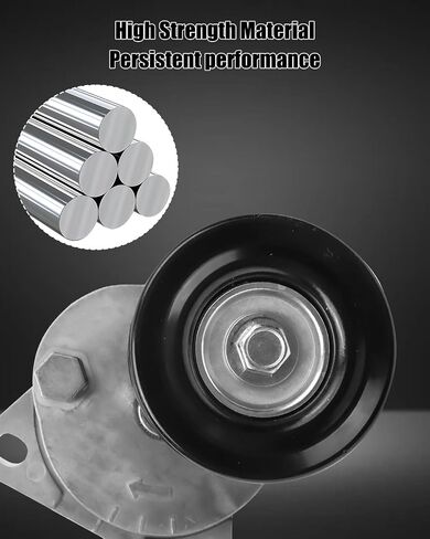 38452 Drive Belt Tensioner Pulley Assembly For 2.0 2.3 2.5L No Hybrid Fit for Ford Escape Focus Fusion Transit Connect, Mazda 3 6 MX5 Miata Tribute, Mariner, Milan 2005-2012, Replace 6E5Z6A228A 38408 in Saudi Arabia