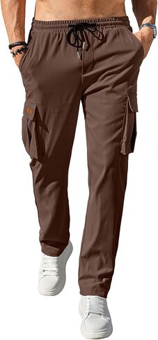 بنطال كاجوال للرجال برباط للمشي لمسافات طويلة، بنطال رياضي للركض التكتيكي للرجال in Kuwait