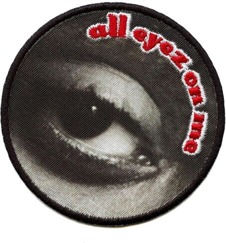 All Eyez On Me Patch West Coast Album Embroidered Iron On in Saudi Arabia