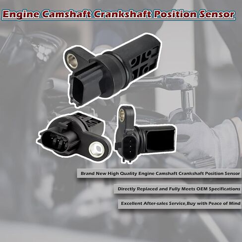 3pcs محرك كام / العمود المرفقي موضع مستشعر الأيسر واليمين متوافق مع infiniti 03-08 FX35 G35 / 02-04 I35 / 06-08 M35-03-06 350Z Altima Murano Quest / 02-04 07-08 Maxima Oe # PC461 PC460 PC499 in Kuwait