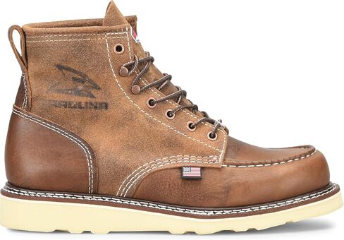 Carolina Men's 6 "Amp Steel Toe Toe Wordge Work Boot - متينة مع نعل خارجي مقاوم للانزلاق وإعلام ملهى in Saudi Arabia