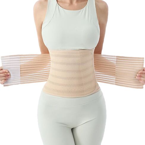 Postpartum Belly Band for Women: Abdominal Binder Post Surgery Compression Support Belt - Waist Trainer Girdle C Section Wrap in Kuwait