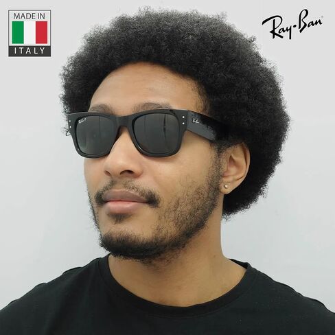Ray-Ban RB0840S MEGA WAYFARER Square Shape Sunglasses with Official Eyewear Kit Bundle in Kuwait