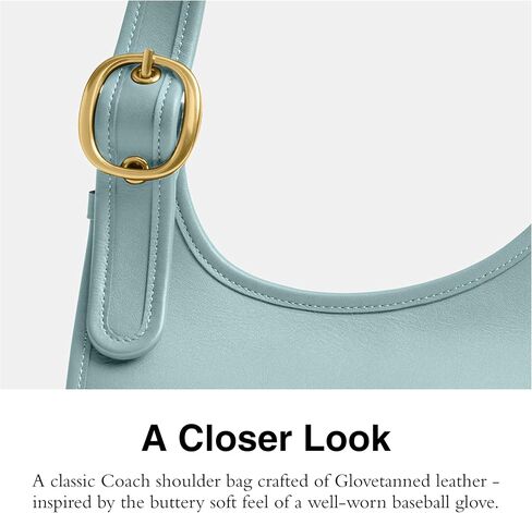 Coach Cashin Carry Crescent Bag, B4/Light Blue in Saudi Arabia