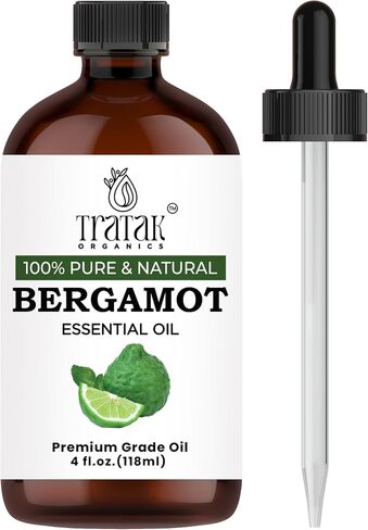 Lemongrass Essential Oil, 100% Pure and Natural Oil with Premium Dropper, Undiluted Essential Oil for Aromatherapy, Diffuser, Humidifier, Oil for Skin & DIYs, Huge 4 Oz in Saudi Arabia