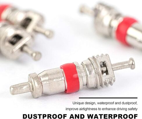 10 PCS Tyre Valve Core ، Premium Valve STEM Core Part Part ، TPMS Safe Meath Extre Edear Valve Tool Universal لمعظم مكيفات الهواء للدراجات النارية للسيارات in Kuwait