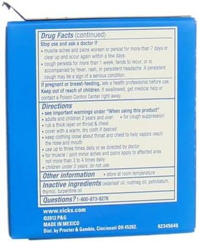 Vicks VapoRub Ointment 6 oz (Pack of 4) in Saudi Arabia