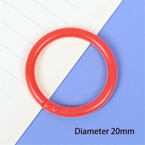 10 Pcs 16/20/28/32mm Plastic Ring Binder Albums Circle Loose-Leaf Book Hoops Opening Office Binding Supplies Photo Album(SS65H) in Saudi Arabia
