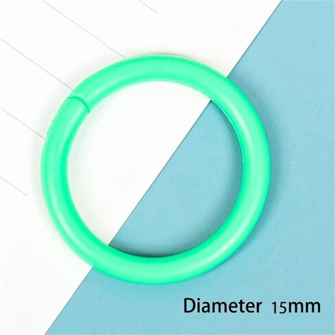 10 Pcs 16/20/28/32mm Plastic Ring Binder Albums Circle Loose-Leaf Book Hoops Opening Office Binding Supplies Photo Album(SS65H) in Saudi Arabia