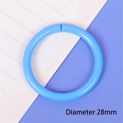 10 Pcs 16/20/28/32mm Plastic Ring Binder Albums Circle Loose-Leaf Book Hoops Opening Office Binding Supplies Photo Album(SS65H) in Saudi Arabia