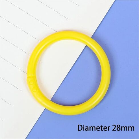 10 Pcs 16/20/28/32mm Plastic Ring Binder Albums Circle Loose-Leaf Book Hoops Opening Office Binding Supplies Photo Album(SS65H) in Saudi Arabia