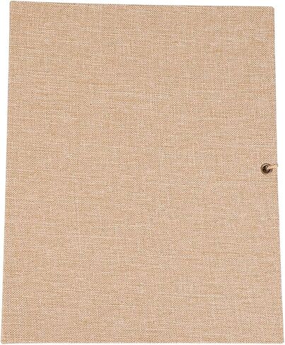 Photo Album Scrapbook, Vintage DIY Scrapbook Albums Kraft Paper Photos Collection Simple Loose Leaf with Rope Strap 30 Pages (Large cotton linen brown) in Saudi Arabia