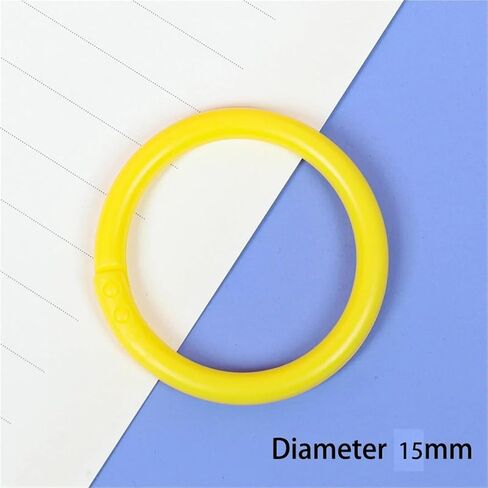 10 Pcs 16/20/28/32mm Plastic Ring Binder Albums Circle Loose-Leaf Book Hoops Opening Office Binding Supplies Photo Album(SS65H) in Saudi Arabia
