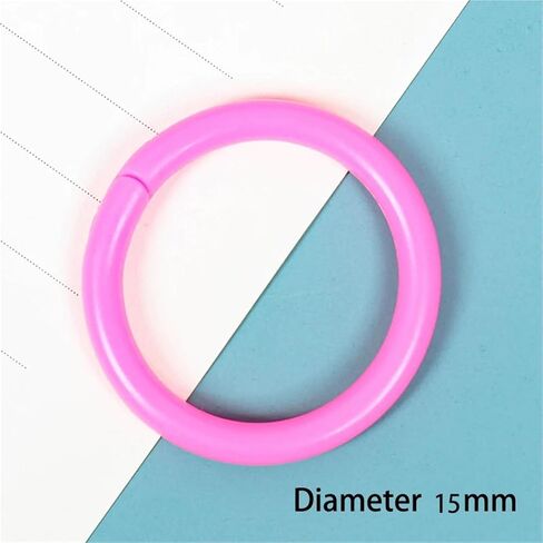 10 Pcs 16/20/28/32mm Plastic Ring Binder Albums Circle Loose-Leaf Book Hoops Opening Office Binding Supplies Photo Album(SS65H) in Saudi Arabia