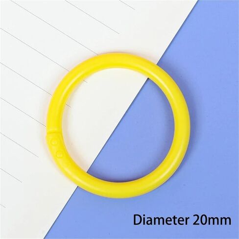 10 Pcs 16/20/28/32mm Plastic Ring Binder Albums Circle Loose-Leaf Book Hoops Opening Office Binding Supplies Photo Album(SS65H) in Saudi Arabia