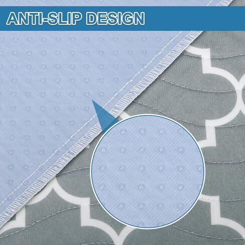 وسادات سرير تحديد المواقع Outcreator® مع مقابض 34 "× 52" (حزمة من 2) حامية مرتبة قابلة للغسل ، ومقاومة للماء والامتصاصات مع قاع مضاد للانزلاق للبالغين ، كبار السن ، والأطفال (الأبيض) in Kuwait
