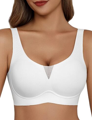 Avidlove Bras for Women No Underwire Seamless Bra Deep V Full Coverage T-Shirt Bralette Comfort Everyday Bra in Saudi Arabia