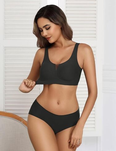 Avidlove Bras for Women No Underwire Seamless Bra Deep V Full Coverage T-Shirt Bralette Comfort Everyday Bra in Saudi Arabia