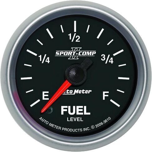 Auto Meter 3610 Sport-Comp II 2-1/16 "مستوى الوقود السالك العالمي فارغ فارغة-مقياس كامل النطاق in Saudi Arabia