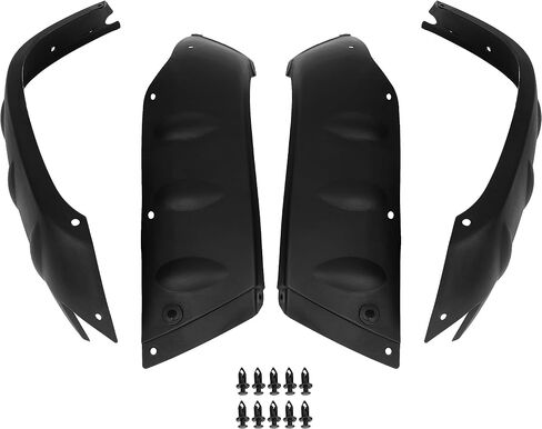 Kuafu Fender Flare متوافق مع 2004-2007 Honda TRX350 TM FM Fe TE / TRX400 FA FGA Rancher Muds Fender Flares Flaps Kit Black in Saudi Arabia