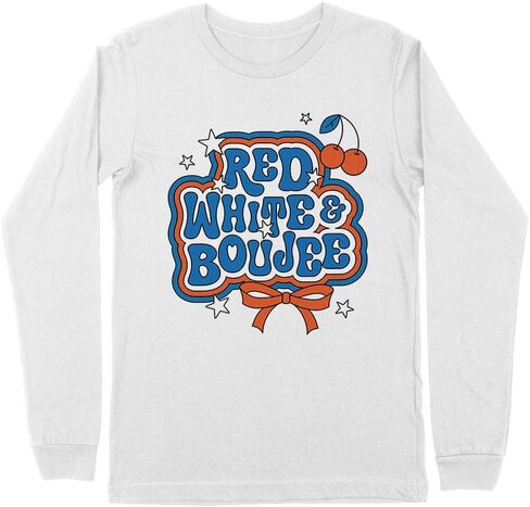 Red White and Boujee Kids Long Sleeve T-Shirt Youth in Saudi Arabia