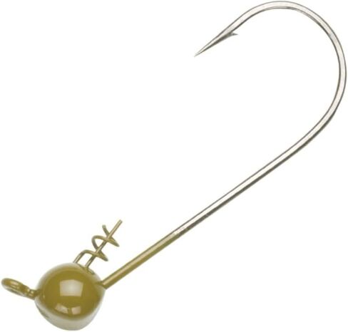 المالك الأمريكي 5151GP-014 4 Ultrahead Shaky Jighead، 1/16 أونصة، 4/0 خطاف، أخضر، متعدد in Saudi Arabia