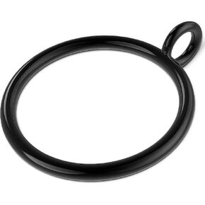 حلقات الستار مع الثقوب - 50 حزمة السنانير السوداء المعدنية للمعادن لستائر طية قرصة ، 2.0 "القطر الداخلي يناسب 1.5" قضيب ، ستارة شديدة الستائر معلقة in Kuwait