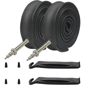 Bike Tubes,28 700x25C 700X28C 700X32C 48mm Presta Valve 622 700 25C 28C 32C Inner Tubes (4 Pack and 2 Strong Tire Levers as Gift)… in Saudi Arabia