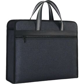 Business A4 Bag Handbag Zip Canvas Pack Pack Multi Layer Shiched Men Bag in Kuwait