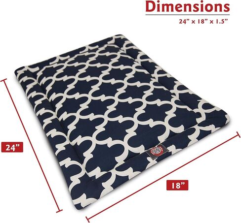 36" Trellis Gray Crate Dog Bed Mat By Majestic Pet Products in Saudi Arabia