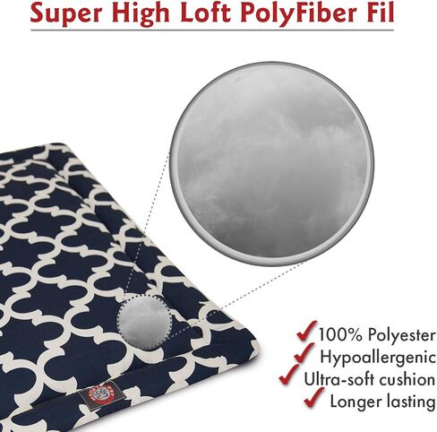 36" Trellis Gray Crate Dog Bed Mat By Majestic Pet Products in Saudi Arabia