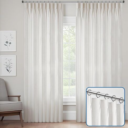 حلقات الستار مع الثقوب - 50 حزمة السنانير السوداء المعدنية للمعادن لستائر طية قرصة ، 2.0 "القطر الداخلي يناسب 1.5" قضيب ، ستارة شديدة الستائر معلقة in Kuwait