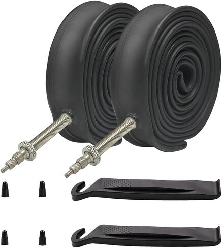 Bike Tubes,28 700x25C 700X28C 700X32C 48mm Presta Valve 622 700 25C 28C 32C Inner Tubes (4 Pack and 2 Strong Tire Levers as Gift)… in Saudi Arabia