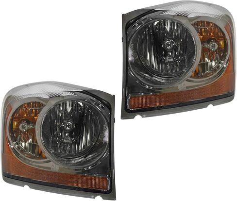 المصابيح الأمامية المصابيح الأمامية اليسرى واليمين مجموعة 2PCs واضحة ل Dodge لـ Durango Limited/ SLT/ 04-05 العناصر المدرجة: (1) المصباح الأمامي الخاص للسائق ، (1) المصباح الأمامي للركاب الأمامي in Kuwait