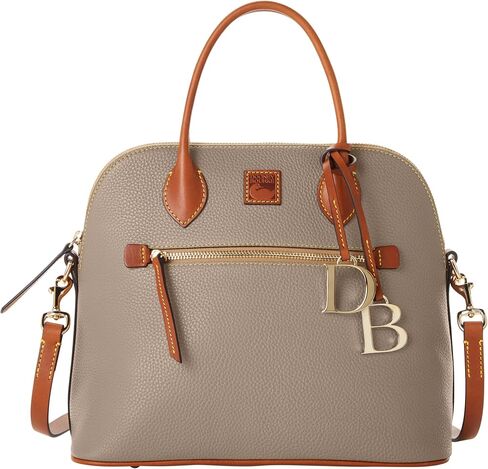 أكياس Dooney & Bourke Satchel للنساء ، حقيبة يد مقببة من جلد الحبوب مع حزام حقيبة Crossbody اختياري in Kuwait