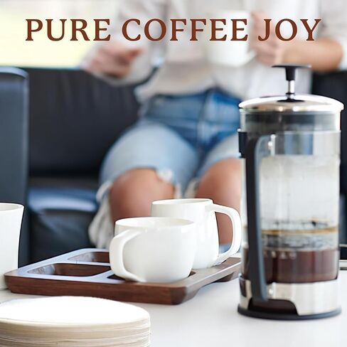 ESPRO عدد 100 مرشحات ورقية للقهوة، ماكينة ضغط القهوة الفرنسية، P3/P5/P6/P7، 32 أونصة in Kuwait