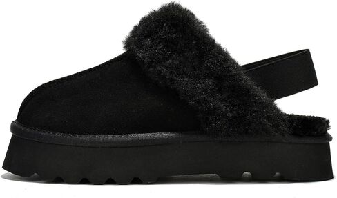 Project Cloud Genuine Suede Slippers for Women Indoor & Outdoor Disquette Womens Sandals Memory Foam Clogs for Women Shoes - Fur Water-Resistant House Shoes for Women Footwear (Slingy) in Kuwait