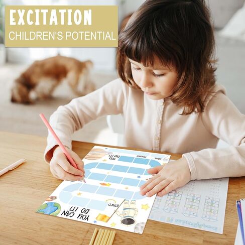 20 Unicorn Reward Chart with 432 Round Stickers, Incentive Behavior Chart for Kids at Home Classroom, Kids Routine Daily Chore Sticker Chart-B21 in Kuwait