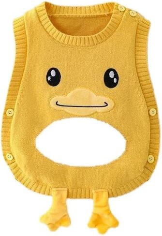 Toddler Sweater Vest Cozy Knit Round Neck Sleeveless Pullover Boys Girls Sweater Vests in Saudi Arabia