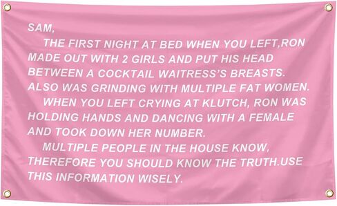 Funny Jersey Shore Letter Tapestry 3 × 5 أقدام نسيج داخلي وخارجي مع الحكماء النحاسيين الفتيان والبنات ، مهاجع جامعية ، غرف نوم ، غرف معيشة ، شرفات ، زينة للحفلات in Saudi Arabia