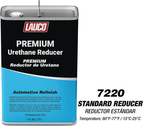 LAUCO Extra Slow Urethane Grade Reducer (7250), 1 Gallon, > 95°F - for Automotive Paint and Industrial Paint Use - High Performance Automotive Grade (Extra Slow - One Gallon) in Saudi Arabia