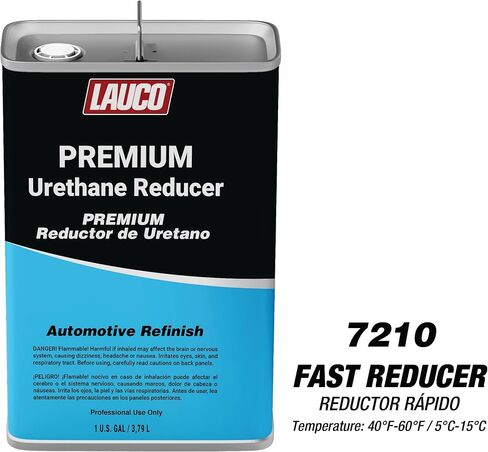 LAUCO Extra Slow Urethane Grade Reducer (7250), 1 Gallon, > 95°F - for Automotive Paint and Industrial Paint Use - High Performance Automotive Grade (Extra Slow - One Gallon) in Saudi Arabia