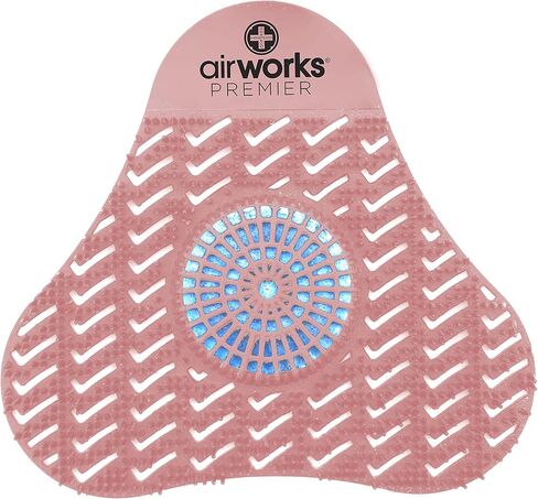 AirWorks AWSP007 Premier Urinal Screen with Block, Mango, Light Orange, 5" Height x 4" Length (Pack of 12) in Saudi Arabia
