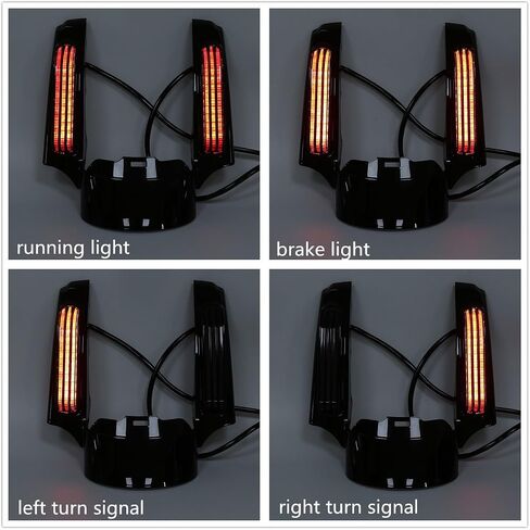 TCMT LED BRAKE RUNCH RUND LIGHTS LIGHT FENDER FANDER FITS for Harley Touring Road Road Road Glide Glide Electra Glide Ultra Limited 2014-2023 in Kuwait