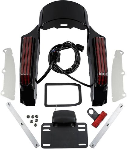 TCMT LED BRAKE RUNCH RUND LIGHTS LIGHT FENDER FANDER FITS for Harley Touring Road Road Road Glide Glide Electra Glide Ultra Limited 2014-2023 in Saudi Arabia