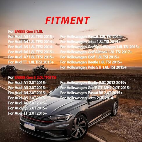 مجموعة سلسلة التوقيت مع أدوات مع أداة VW Jetta Passat Golf Beetle Polo Audi A1 A3 A4 A6 A7 Q5 TT EA888 GEN 3 1.8L 2.0L 2014-2018 TFSI/TSI 06K115225L 06H105209AT T10355 06K109158AA in Saudi Arabia